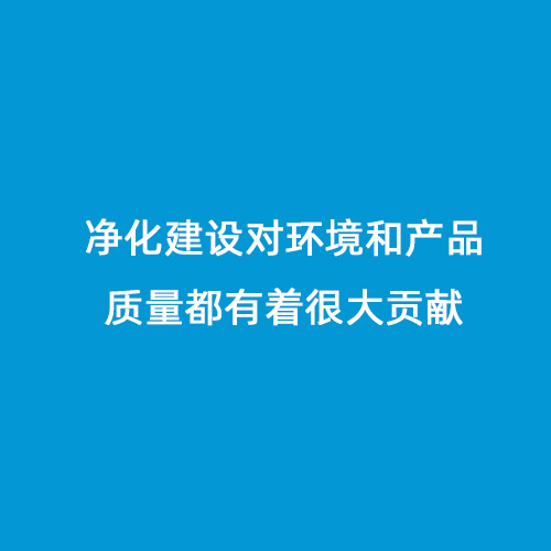 凈化建設對環境和產品質量都有著很大貢獻